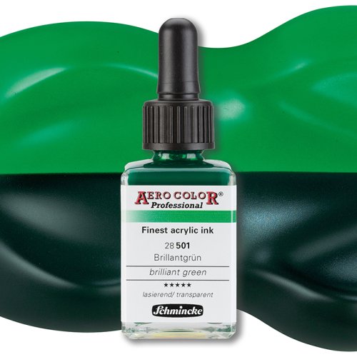 Schmincke Aero Color 28ml 501 Brilliant Green - 501 Brilliant Green