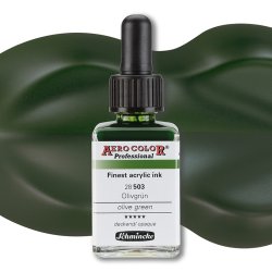 Schmincke - Schmincke Aero Color 28ml No:503 Olive Green