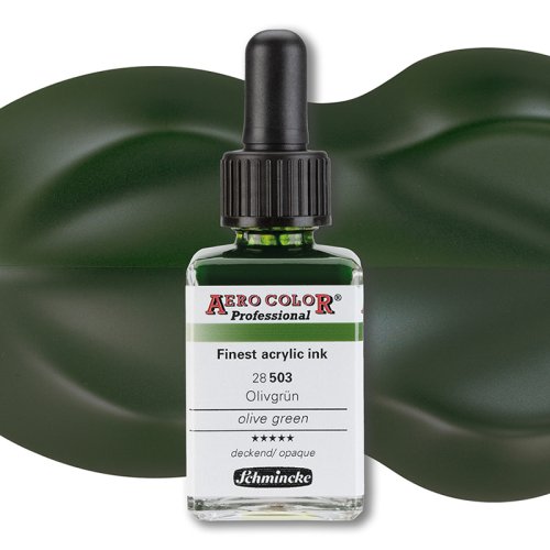 Schmincke Aero Color 28ml No:503 Olive Green