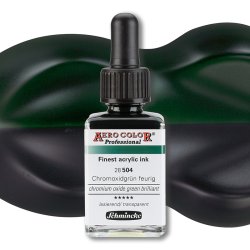 Schmincke - Schmincke Aero Color 28ml No:504 Chromium Oxide Green Brillliant