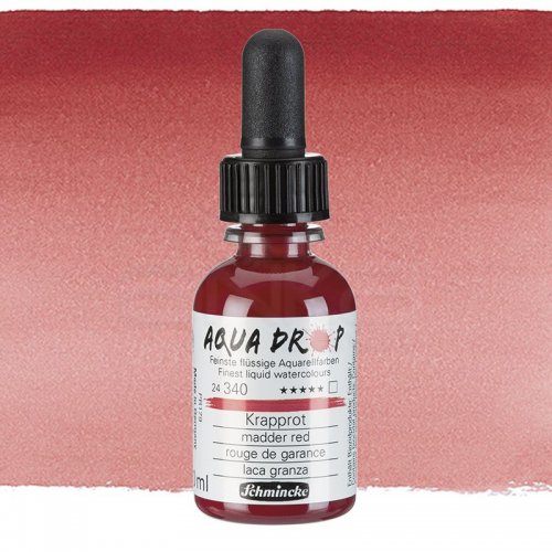 Schmincke Aqua Drop Sıvı Sulu Boya 30ml 340 Madder Red