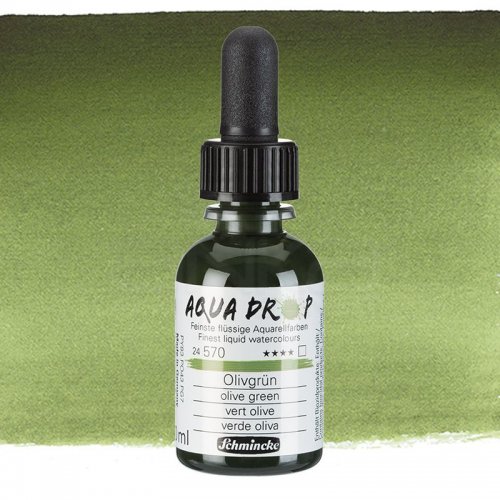 Schmincke Aqua Drop Sıvı Sulu Boya 30ml 570 Olive Green