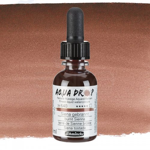 Schmincke Aqua Drop Sıvı Sulu Boya 30ml 640 Burnt Sienna