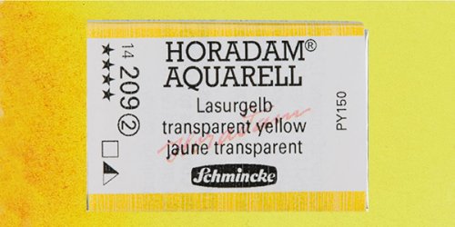 Schmincke Horadam Aquarell 1/1 Tablet 209 Translucent Yellow seri 2 - 209 Translucent Yellow