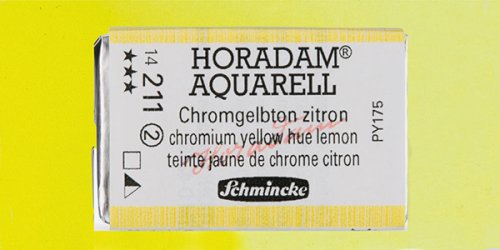 Schmincke Horadam Aquarell 1/1 Tablet 211 Chrome Yellow Lemon seri 2