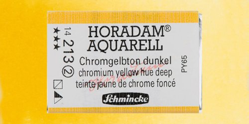 Schmincke Horadam Aquarell 1/1 Tablet 213 Chrome Yellow Deep seri 2 - 213 Chrome Yellow Deep