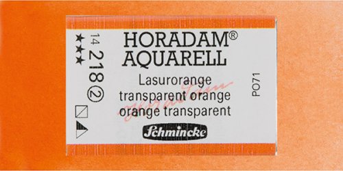 Schmincke Horadam Aquarell 1/1 Tablet 218 Translucent Orange seri 2 - 218 Translucent Orange