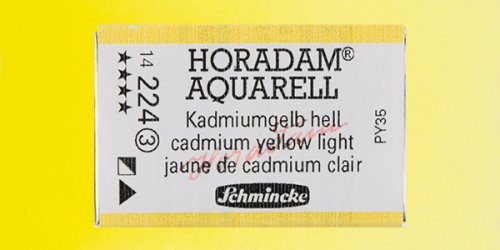 Schmincke Horadam Aquarell 1/1 Tablet 224 Cadmium Yellow Light seri 3 - 224 Cadmium Yellow Light