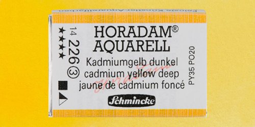 Schmincke Horadam Aquarell 1/1 Tablet 226 Cadmium Yellow Deep seri 3 - 226 Cadmium Yellow Deep