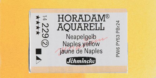 Schmincke Horadam Aquarell 1/1 Tablet 229 Naples Yellow seri 2 - 229 Naples Yellow