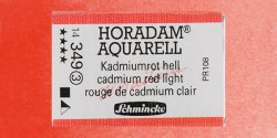 Schmincke - Schmincke Horadam Aquarell 1/1 Tablet 349 Cadmium Red Light seri 3