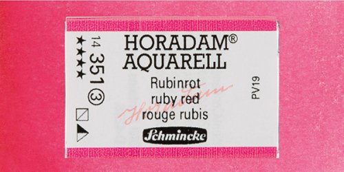 Schmincke Horadam Aquarell 1/1 Tablet 351 Ruby Red seri 3