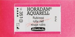 Schmincke - Schmincke Horadam Aquarell 1/1 Tablet 351 Ruby Red seri 3