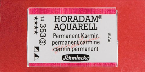 Schmincke Horadam Aquarell 1/1 Tablet 353 Permanent Carmine seri 3 - 353 Permanent Carmine