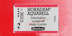 Schmincke - Schmincke Horadam Aquarell 1/1 Tablet 363 Scarlet Red seri 3
