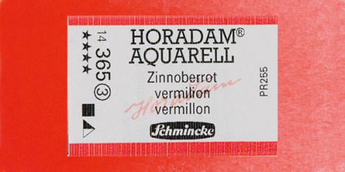 Schmincke Horadam Aquarell 1/1 Tablet 365 Vermilion seri 3 - 365 Vermilion