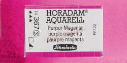 Schmincke - Schmincke Horadam Aquarell 1/1 Tablet 367 Purple Magenta seri 3