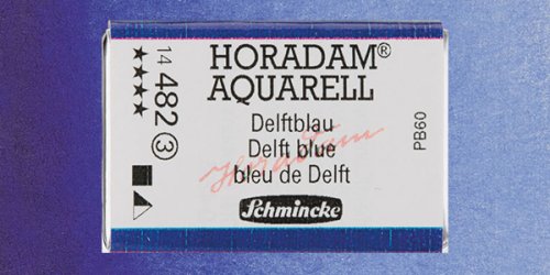 Schmincke Horadam Aquarell 1/1 Tablet 482 Delft Blue seri 3 - 482 Delft Blue