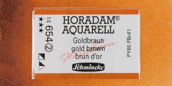 Schmincke - Schmincke Horadam Aquarell 1/1 Tablet 654 Gold Brown seri 2