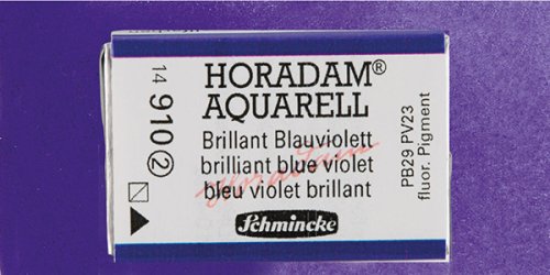 Schmincke Horadam Aquarell 1/1 Tablet 910 Brilliant Blue Violet seri 2 - 910 Brilliant Blue Violet