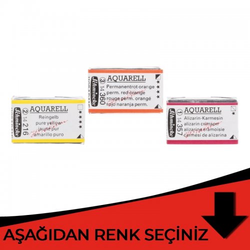 Schmincke Horadam Aquarell 1/1 Tablet Kırmızı Tonlar