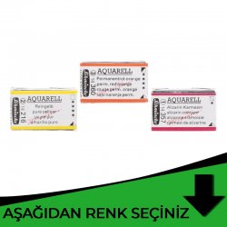 Schmincke - Schmincke Horadam Aquarell 1/1 Tablet Yeşil Tonlar