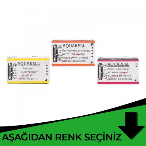 Schmincke Horadam Aquarell 1/1 Tablet Yeşil Tonlar