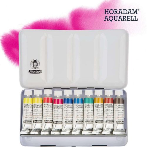 Schmincke Horadam Aquarell Metal Kutu Artist Tüp Sulu Boya Seti 15ml 10lu 74 510