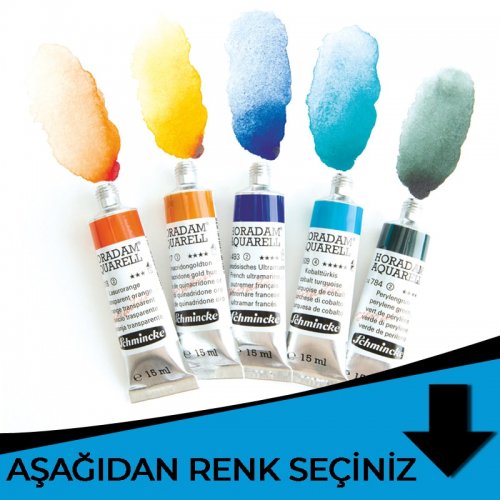 Schmincke Horadam Aquarell Tube 15ml Mavi Tonlar