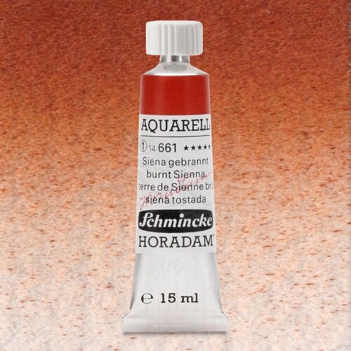 Schmincke Horadam Aquarell Tube 15ml Seri 1 Burnt Sienna 661 - 661 Burnt Sienna