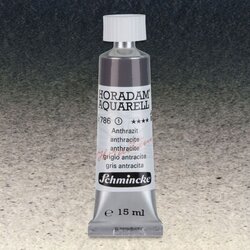 Schmincke - Schmincke Horadam Aquarell Tube 15ml Seri 1 Charcoal Grey 786