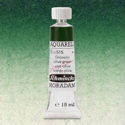 Schmincke - Schmincke Horadam Aquarell Tube 15ml Seri 1 Green Olive 515