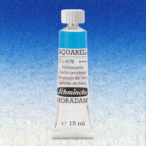 Schmincke Horadam Aquarell Tube 15ml Seri 1 Helio Cerulean 479 - 479 Helio Cerulean