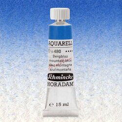 Schmincke - Schmincke Horadam Aquarell Tube 15ml Seri 1 Mountain Blue 480