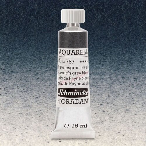 Schmincke Horadam Aquarell Tube 15ml Seri 1 Paynes Grey Bluish 787 - 787 Payne's Grey Bluish