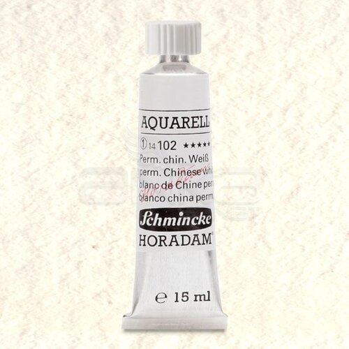 Schmincke Horadam Aquarell Tube 15ml Seri 1 Permanent Chinese White 102 - 102 Permanent Chinese White