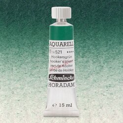 Schmincke - Schmincke Horadam Aquarell Tube 15ml Seri 1 Hookers Green 521