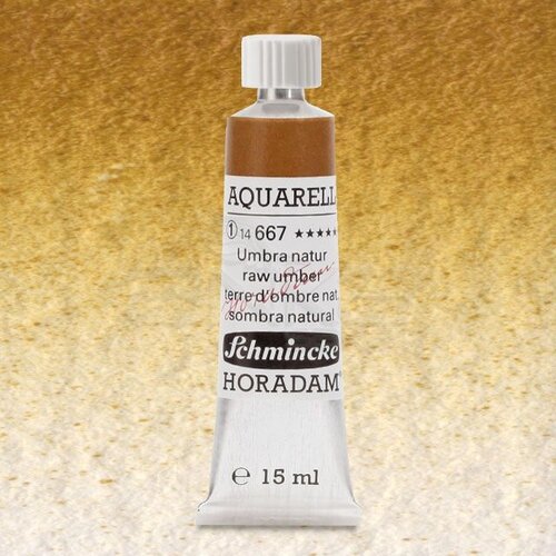 Schmincke Horadam Aquarell Tube 15ml Seri 1 Raw Umber 667 - 667 Raw Umber