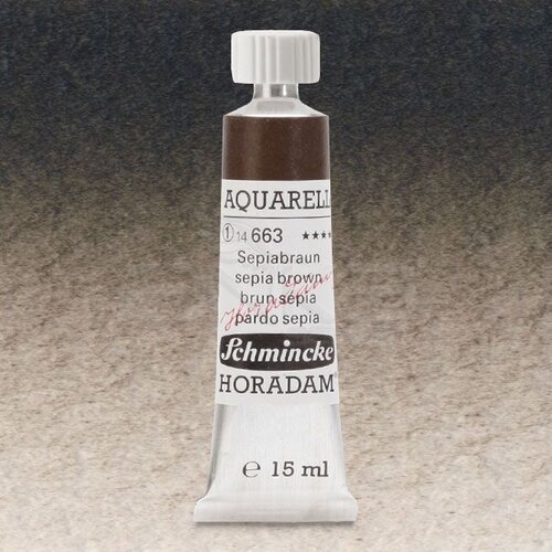 Schmincke Horadam Aquarell Tube 15ml Seri 1 Sepia Brown 663 - 663 Sepia Brown