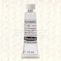 Schmincke - Schmincke Horadam Aquarell Tube 15ml Seri 1 Titanium Opaque White 101