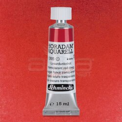 Schmincke - Schmincke Horadam Aquarell Tube 15ml Seri 1 Transparent Red Deep 355