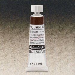 Schmincke - Schmincke Horadam Aquarell Tube 15ml Seri 1 Vandyke Brown 669