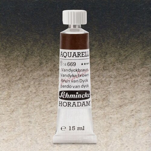 Schmincke Horadam Aquarell Tube 15ml Seri 1 Vandyke Brown 669 - 669 Vandyke BrownVandyke Brown