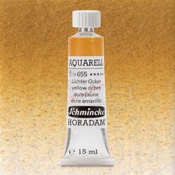 Schmincke - Schmincke Horadam Aquarell Tube 15ml Seri 1 Yellow Ochre 655