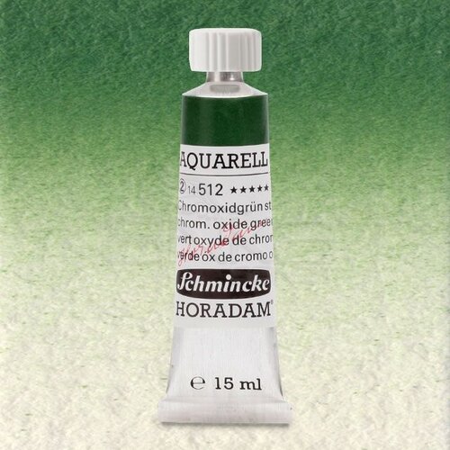 Schmincke Horadam Aquarell Tube 15ml Seri 2 Chromium Oxide Green 512 - 512 Chromium Oxide Green