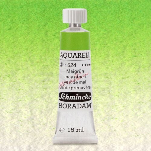 Schmincke Horadam Aquarell Tube 15ml Seri 2 May Green 524 - 524 May Green