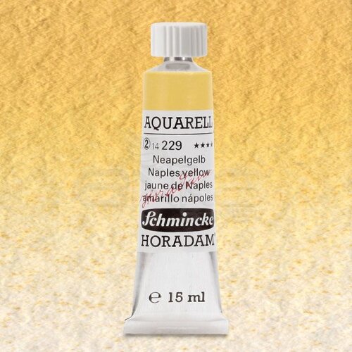 Schmincke Horadam Aquarell Tube 15ml Seri 2 Naples Yellow 229 - 229 Naples Yellow