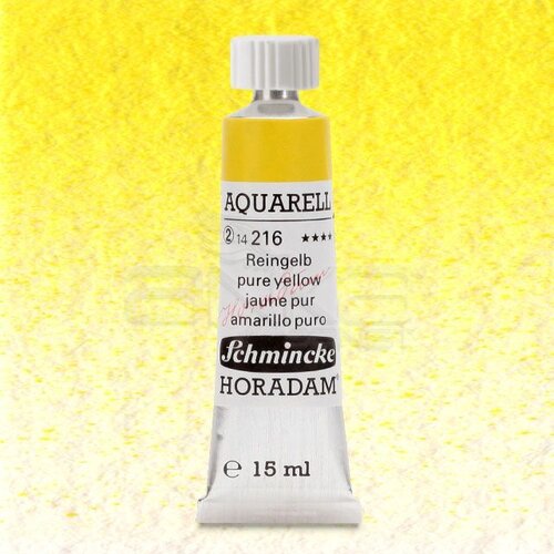 Schmincke Horadam Aquarell Tube 15ml Seri 2 Pure Yellow 216 - 216 Pure Yellow