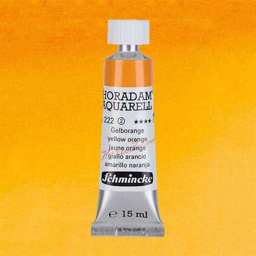 Schmincke Horadam Aquarell Tube 15ml Seri 2 Yellow Orange 222 - 222 Yellow Orange