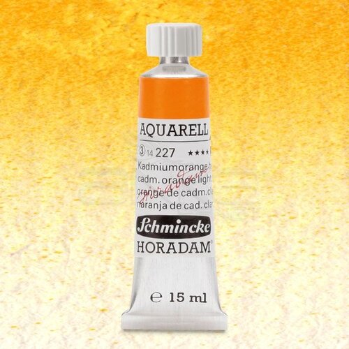 Schmincke Horadam Aquarell Tube 15ml Seri 3 Cadmium Orange Light 227 - 227 Cadmium Orange Light